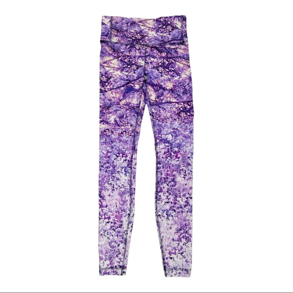 Lululemon Seawheeze Speed Wunder Tight Nulux Fractal Forest Pink Multi 28” - Picture 3 of 15